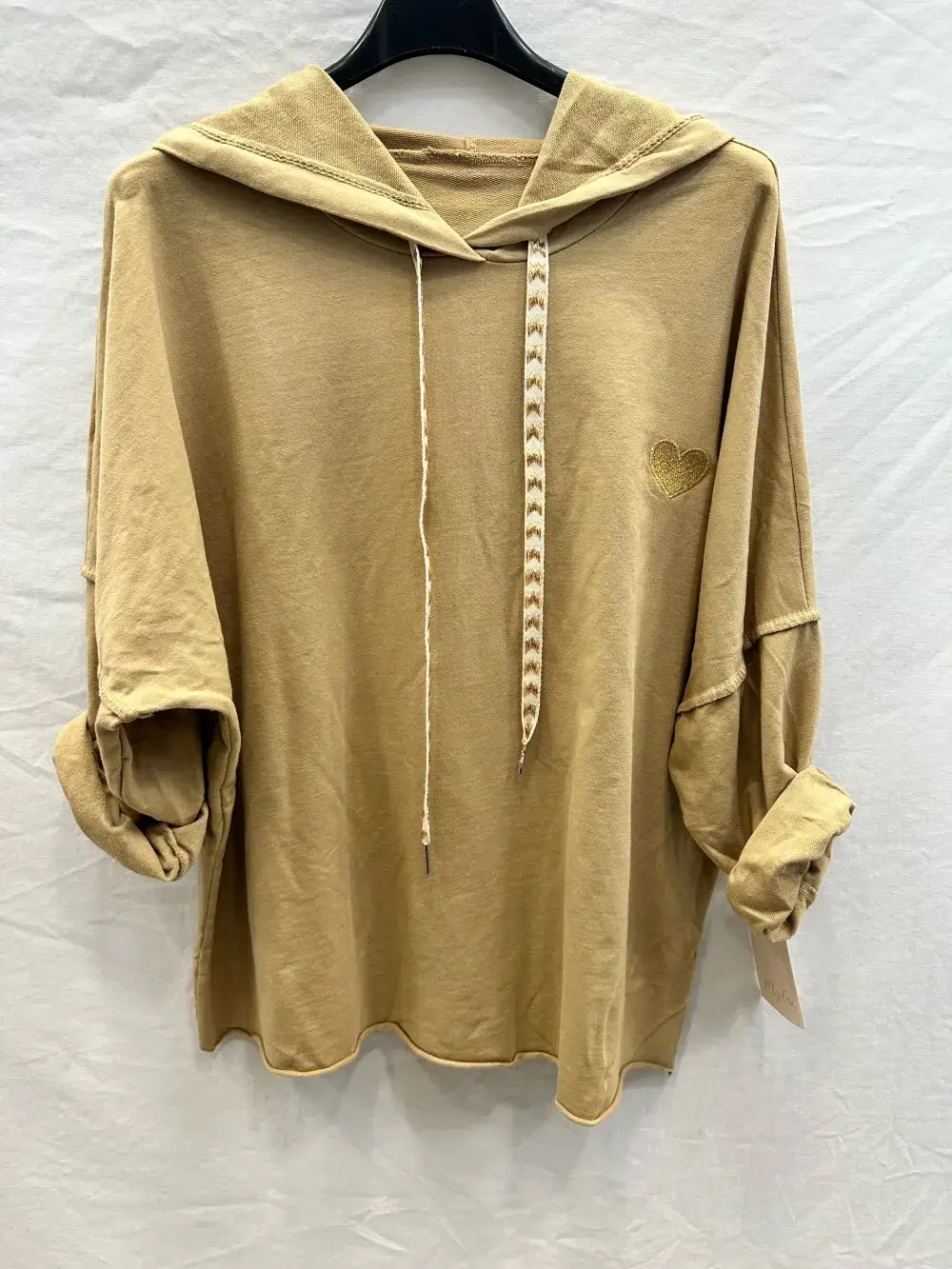 Mimi & Gogo - Wholesale Hoodie - Women's - Embroidered heart hoodie @9020_SweatCoeur17