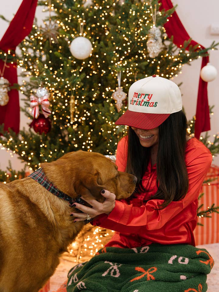 Merry Christmas Red Striped Hat - Christmas Hat for wholesale by Ruby Moon