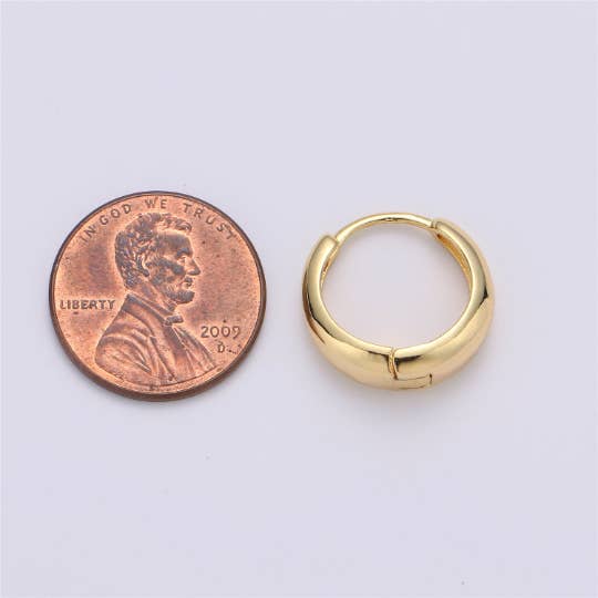Aim Eternal - Wholesale Huggie Earrings - Simple Huggie Hoop Earring P033, P036, P038, P249