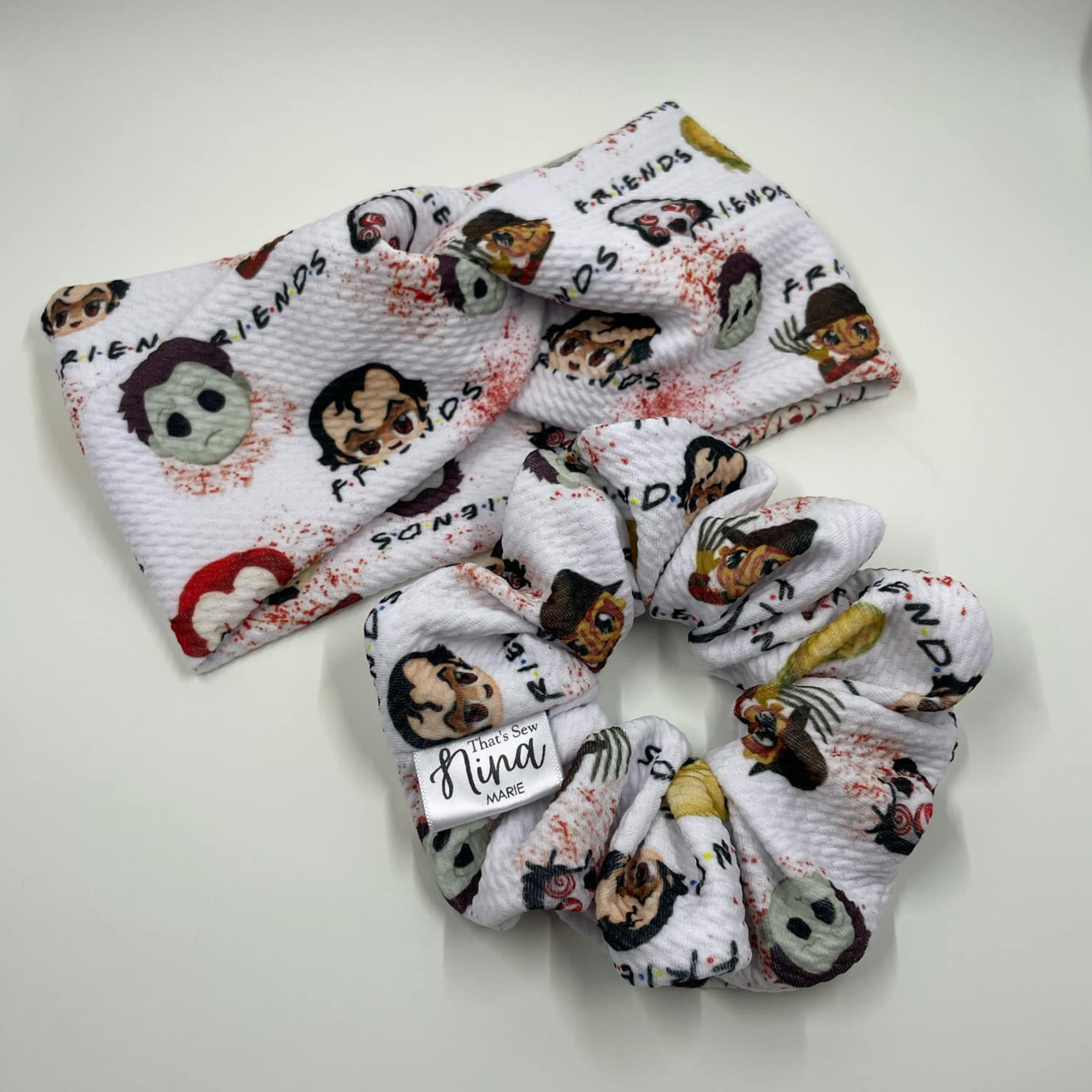 Nina Marie Scrunchies+ - Wholesale Scrunchie - Women's - THE HORROR FRIENDS HAIR SCRUNCHIE2