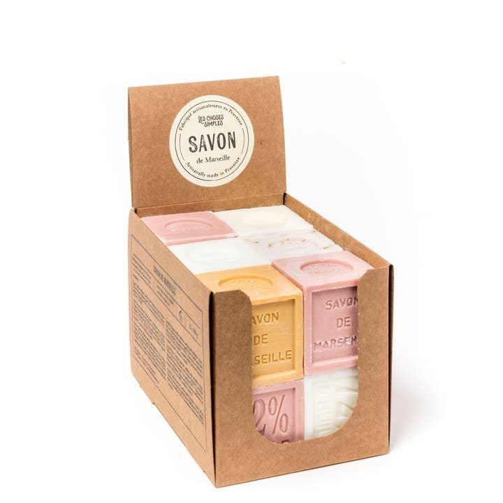 Les Choses Simples - Wholesale Bar Soap - Mixed Display of 12 Shea Butter Soap (6 flavors)