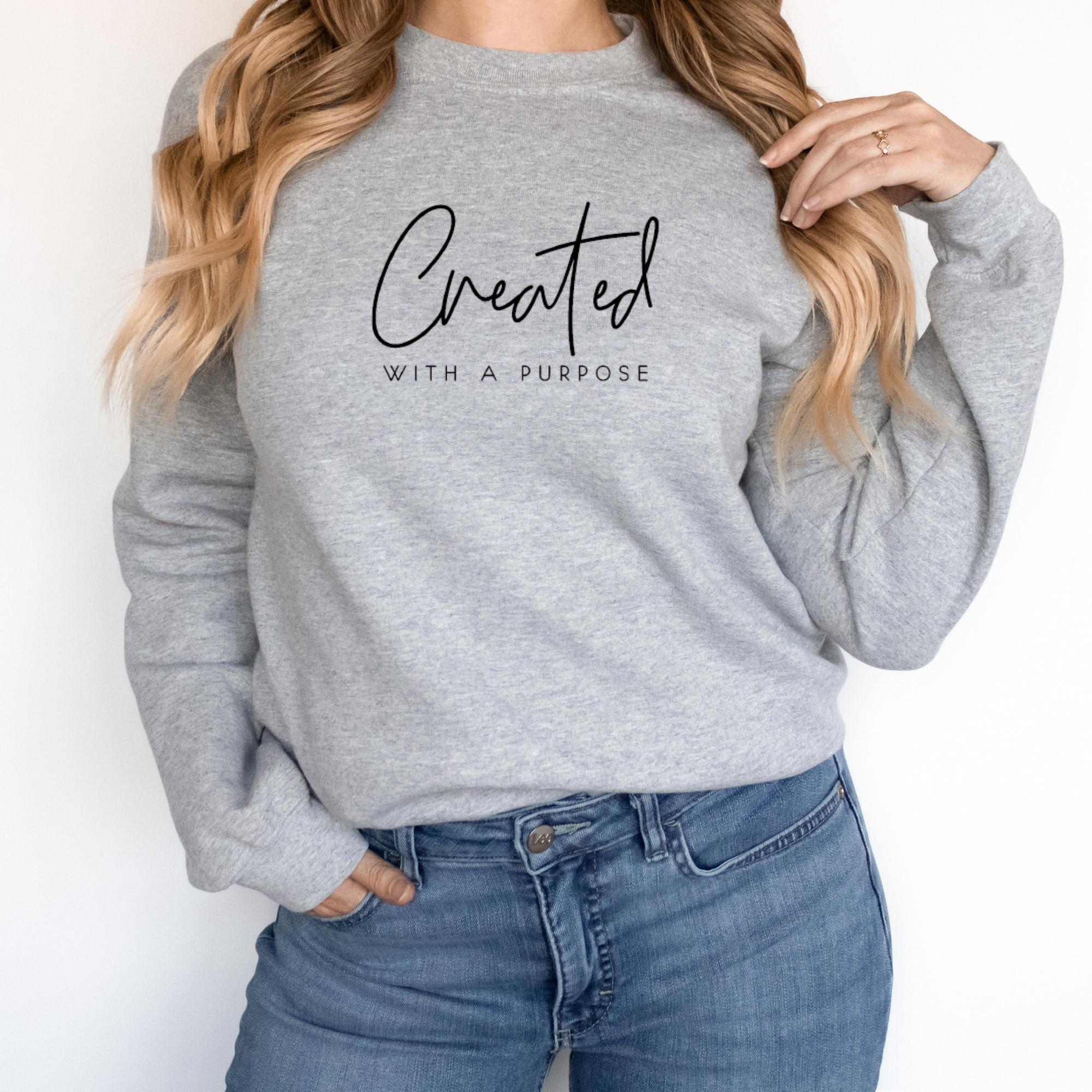 Wholehearted Motherhood and Co. - Vendita all'ingrosso Felpa stampata - Donna - Felpa creata con uno scopo - Christian Sweatshirt2