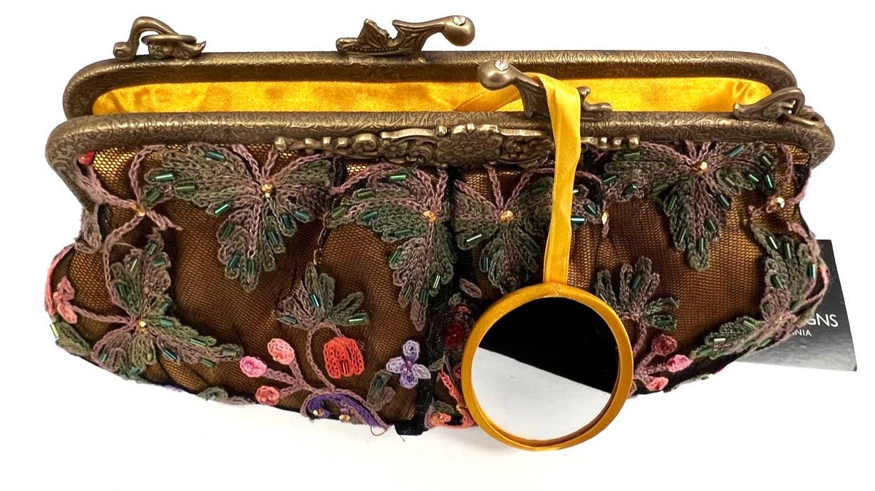 Ricki designs – wholesale Kuvertväska - Dam – Vintage broderad damclutchväska i crewel-teknik1