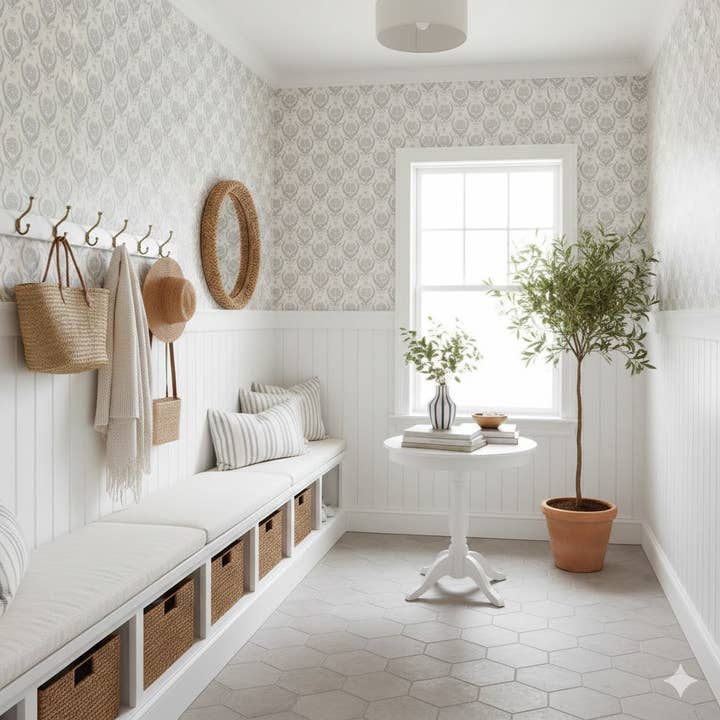 Papier peint Dahlia par Caroline Rausch Design pour la vente par Loomwell Home Goods