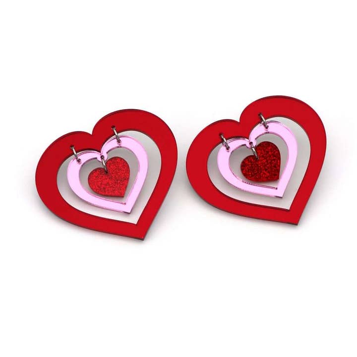 Love | Earrings for wholesale by Funk Da Queen