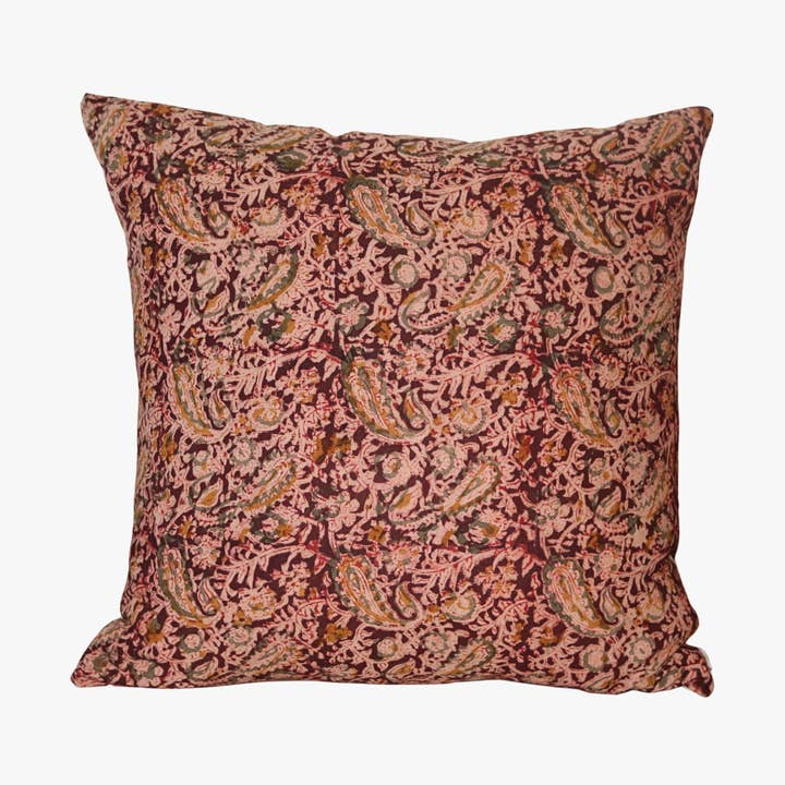 Tara Kalamkari Pillow for wholesale by Pasqual McDermott Interiors
