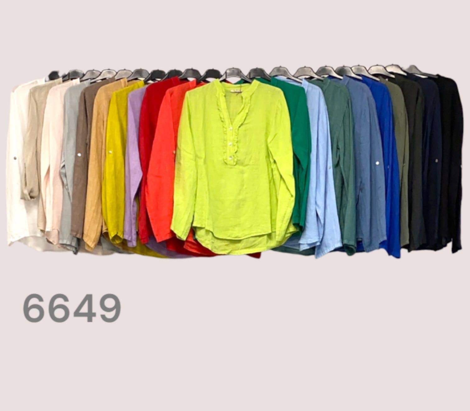 LÉA & LUC – wholesale Blus - Dam – Blus i 100 % linne REF. 664961