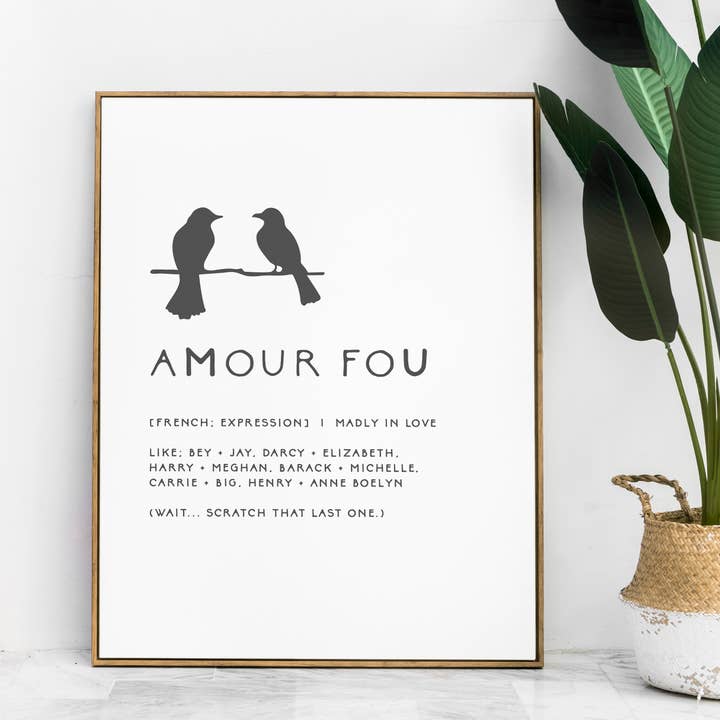 Amour Fou | Art Print for wholesale by LILOU