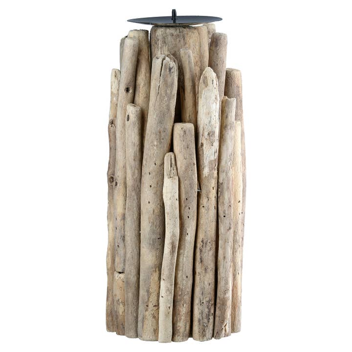 Candle holder Jakarta natural color H. 27 cm, pack of 4 for wholesale on Faire3