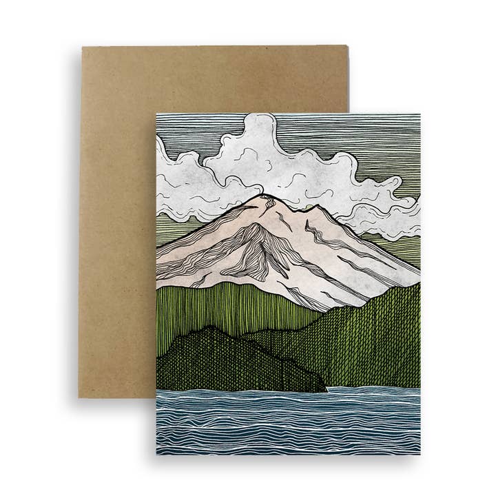 Red Umbrella Designs - Wholesale Everyday Greeting Card - Mt Baker Greeting Card0