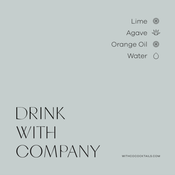 WithCo Cocktails - Wholesale Cocktail Mix/Syrup - Agave Margarita (Agave, fresh lime juice, orange)5