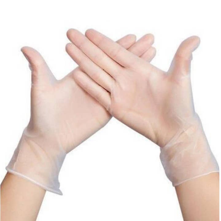 KT Supply - Wholesale Cleaning Gloves - Vinyl Powder Free Disposable Gloves Large, 100/Box