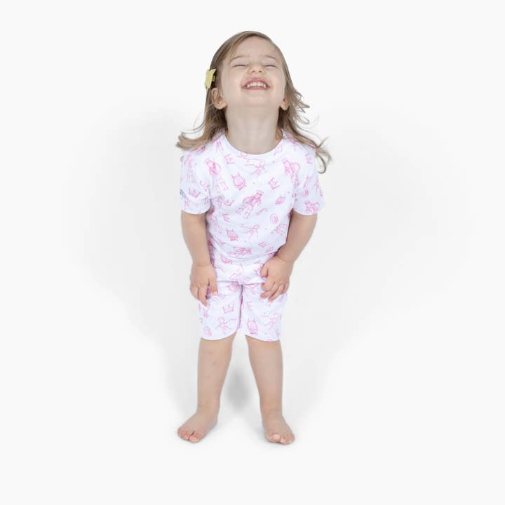 Holy Pals - Vente Haut et bas de pyjama – enfant - Ensemble pyjama rose David & Goliath