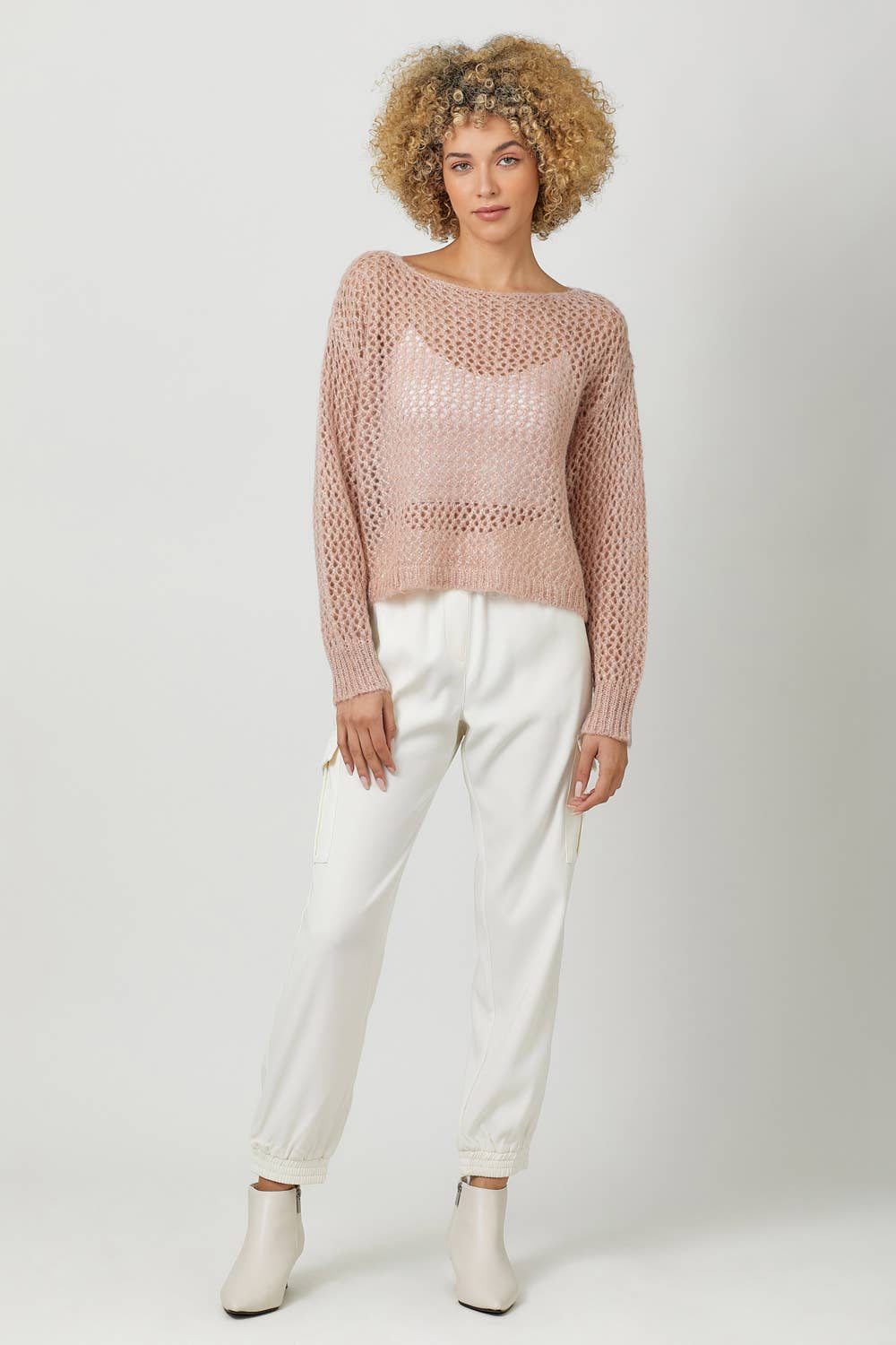 Mystree – Pulôver - Mulher por atacado – 60897 Camisola Pulôver Metálica Net23