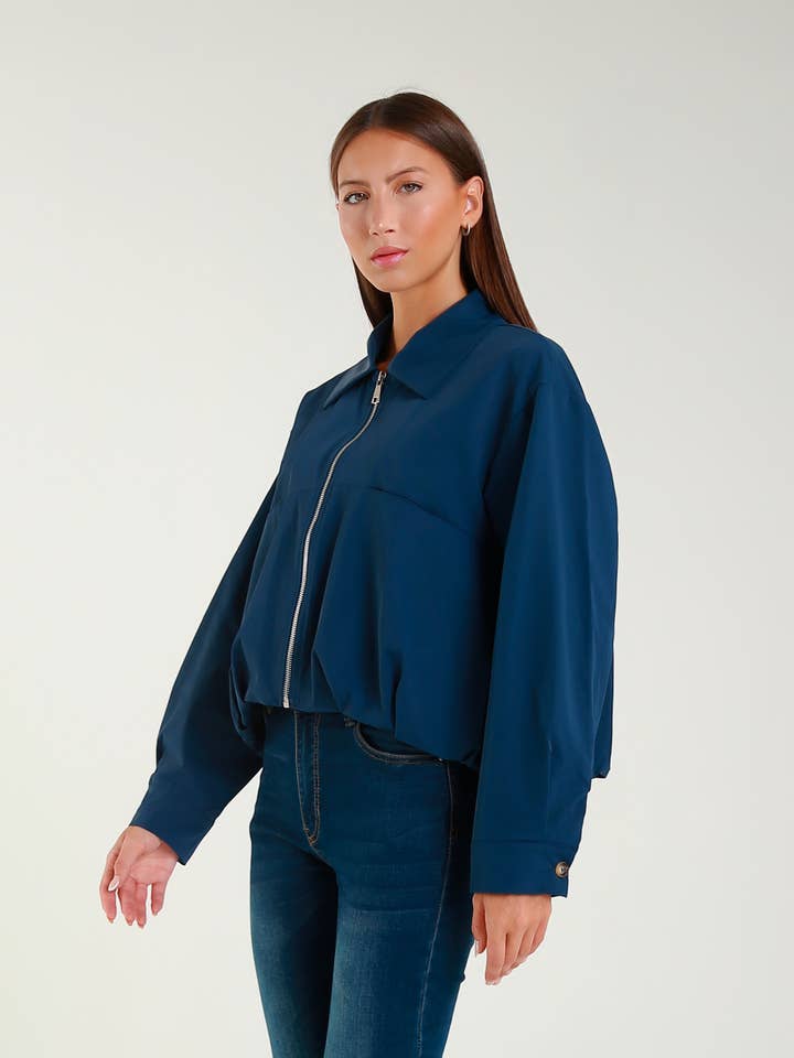 TAMBA - Wholesale Bomber Jacket - Women's - Bomber jacket with Kent collar2