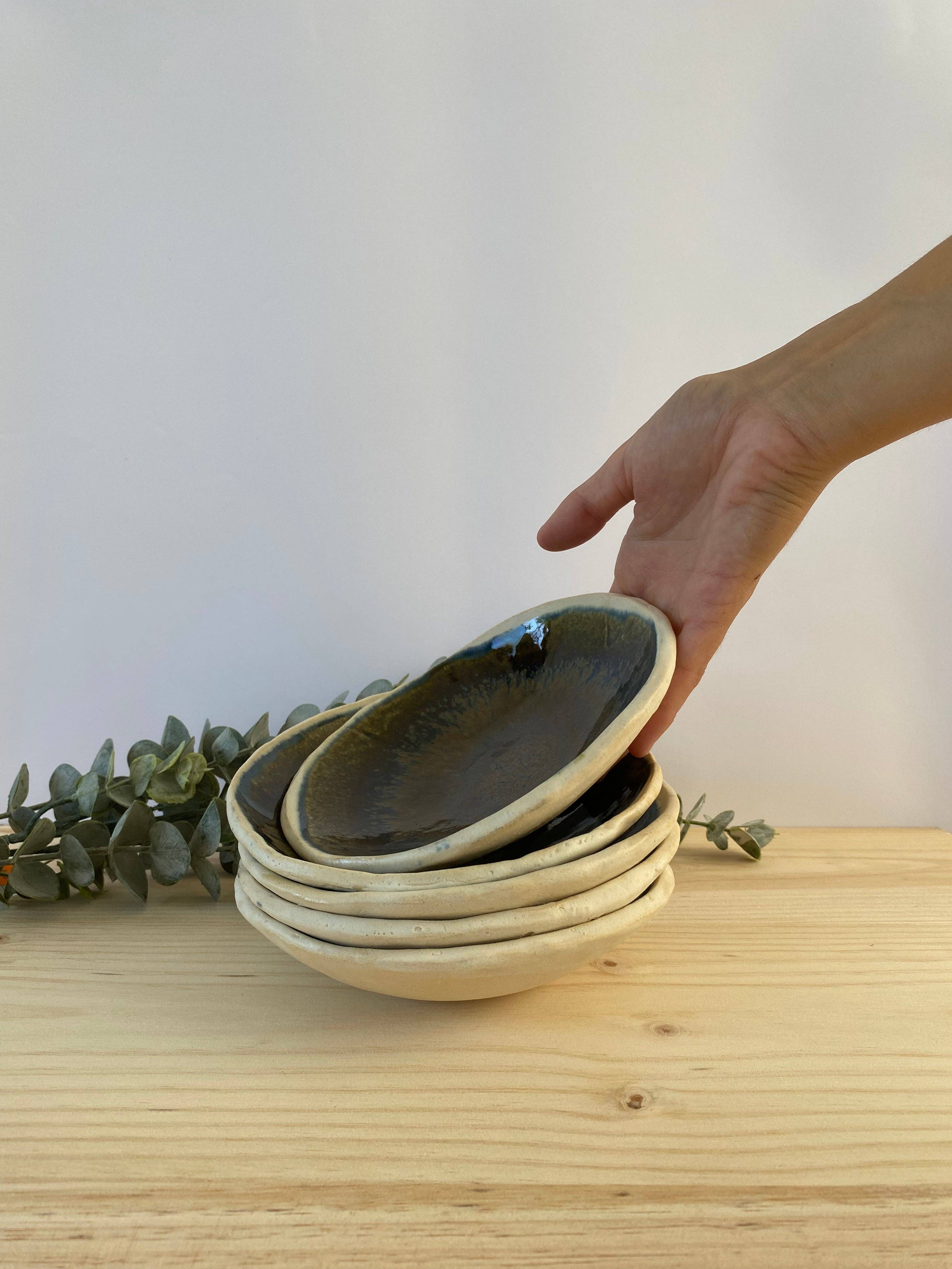 mynt ceramics - Wholesale Bowl - Cereal Bowl in Shades of Blue and Brown | Handmade Ceramics6