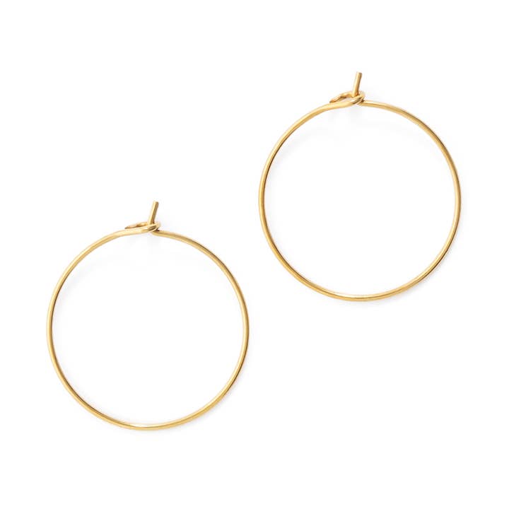 Circle Hoop Earrings (Multiple Sizes) for wholesale by MASHALLAH