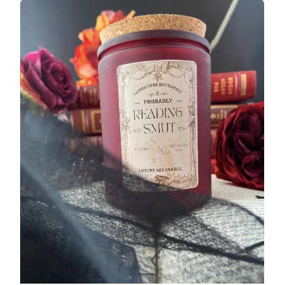 Sacred Lore - Wholesale Novelty Candle - Probably Reading Smut, Literary Candle, 10oz Soy Candle7