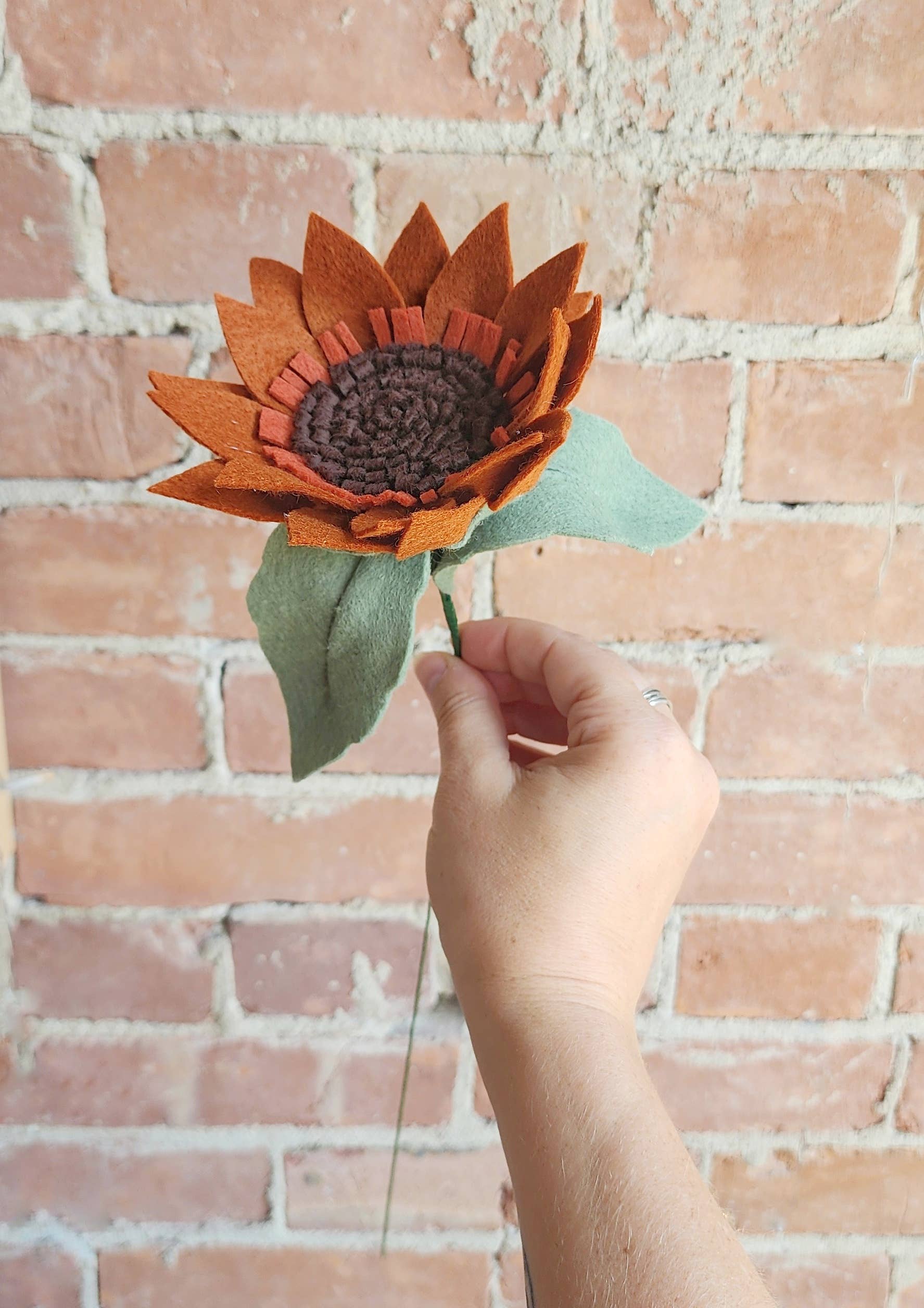 Madymae Felt Florals - Wholesale Artificial Flowers - Felt Sunflower6