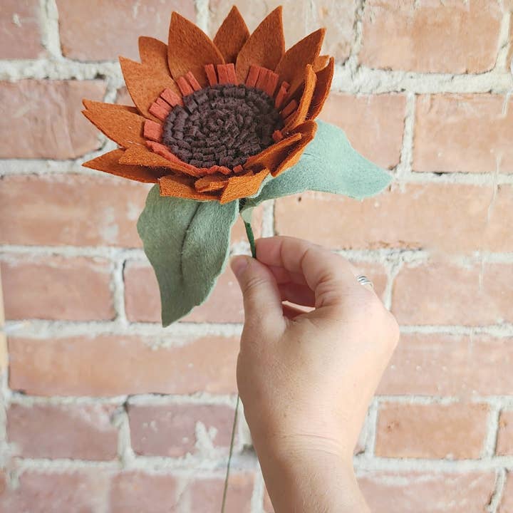 Madymae Felt Florals - Wholesale Artificial flowers - Felt Sunflower6