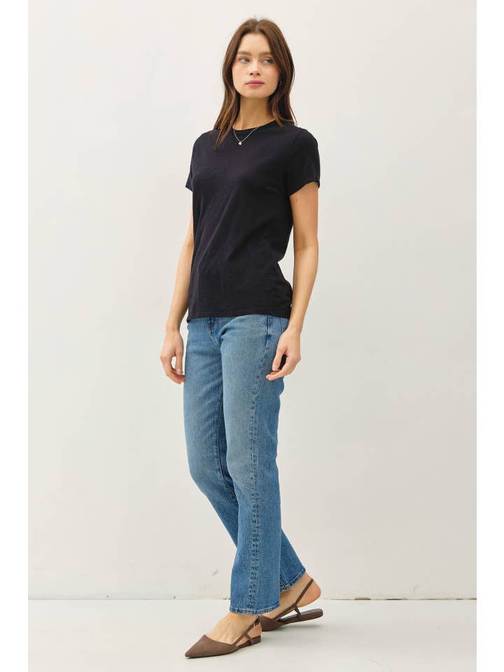 Be Cool - Wholesale T-Shirt - Women's - GARMENT DYED SLUB TEE