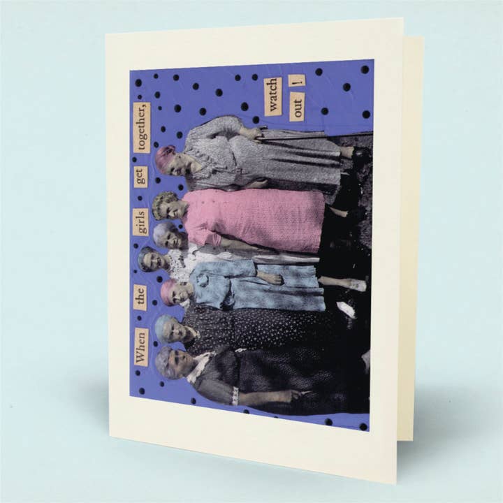 Girls Get Together Card for wholesale by Mina Lee Studio