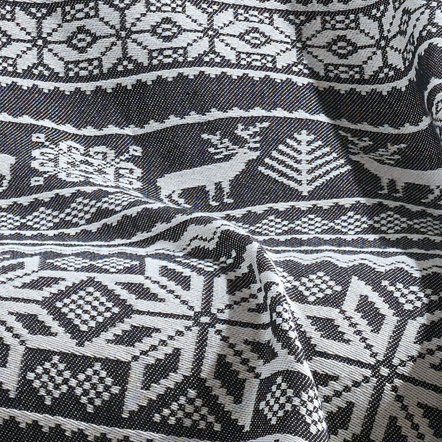 westmarkusa corp - Wholesale Bedding Blanket - 90x77 Inches Oversized Queen Deer Muslin Cotton Blanket, Hand-Woven Boho Style, Plush and Fluffy for Winter, Soft Lightweight Bedding Essential for Bed, Couch2