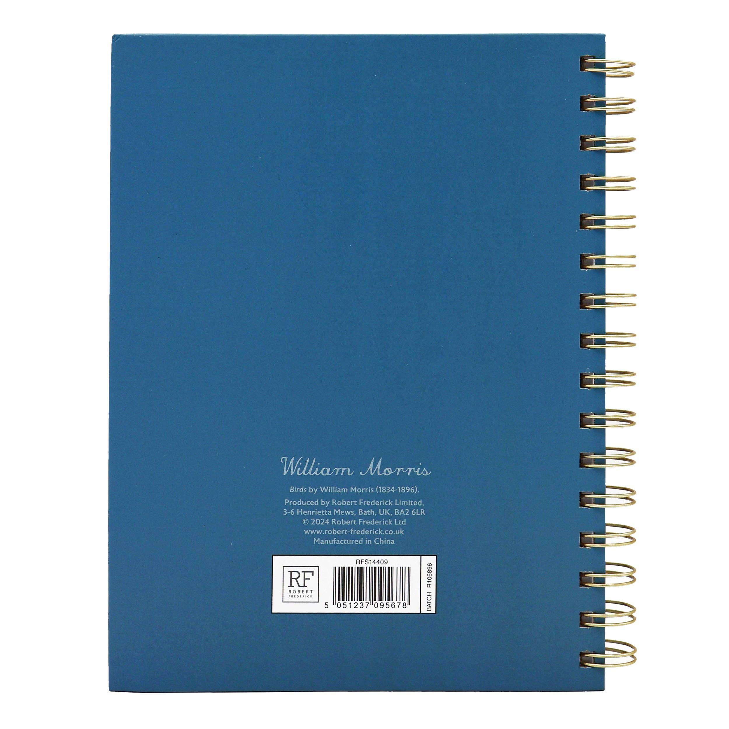 Robert Frederick Ltd – wholesale Notebook – William Morris Birds A5 Notebook With Dividers8