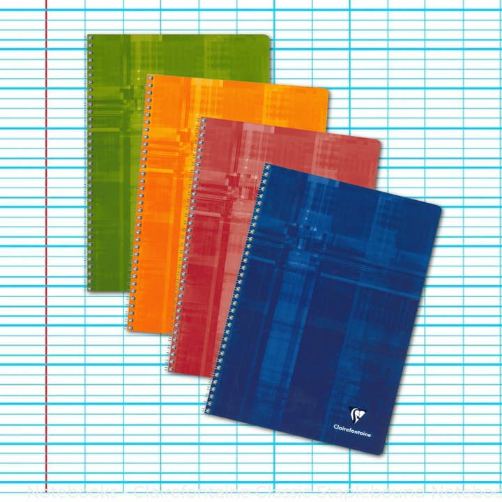 Exaclair - Wholesale Notebook - Clairefontaine Classic French Ruled (Seyes) Spiral Notebook