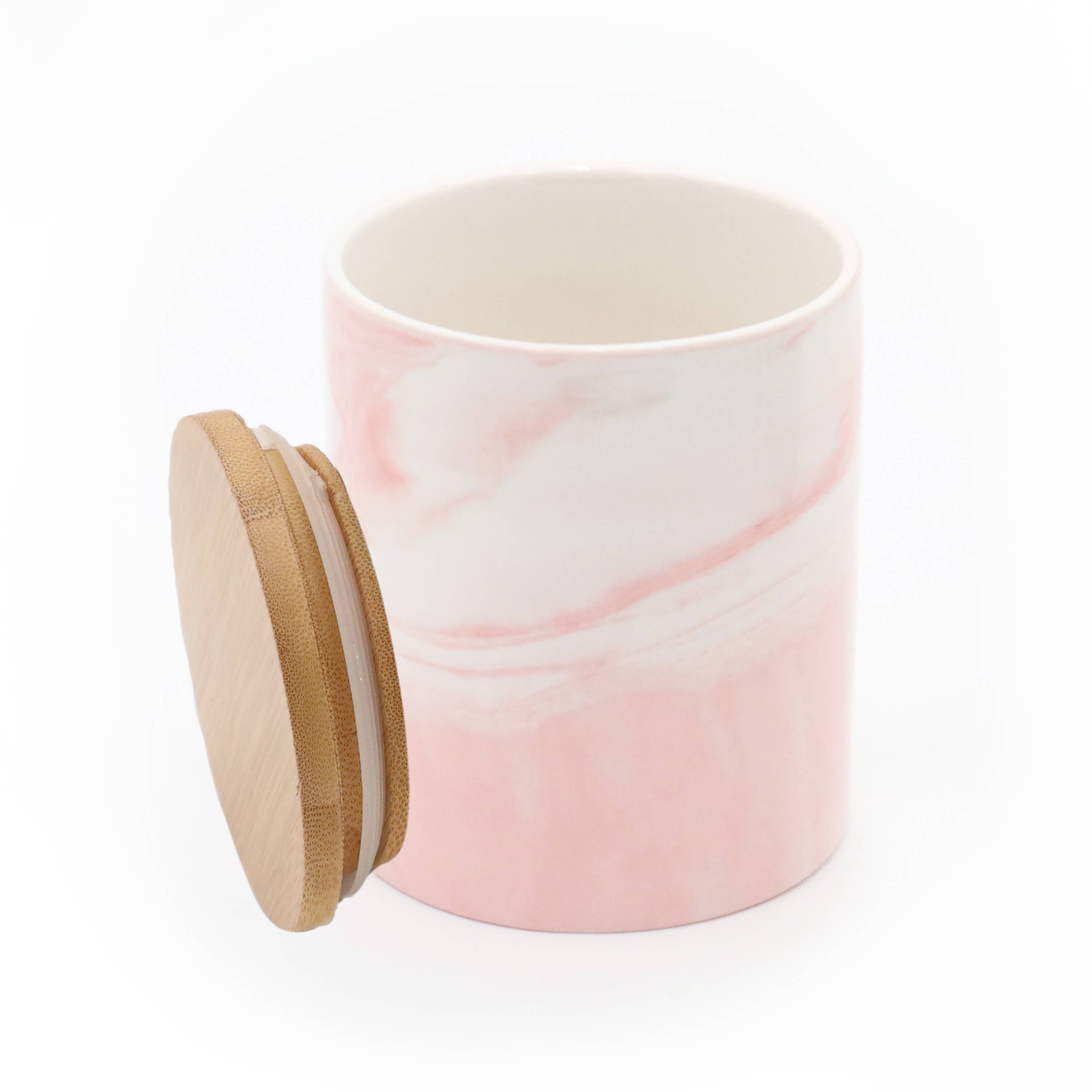 Candyl – Engroshandel Apotekerkrukke – Keramikkrukke med bambuslåg, 500 ml til stearinlys12