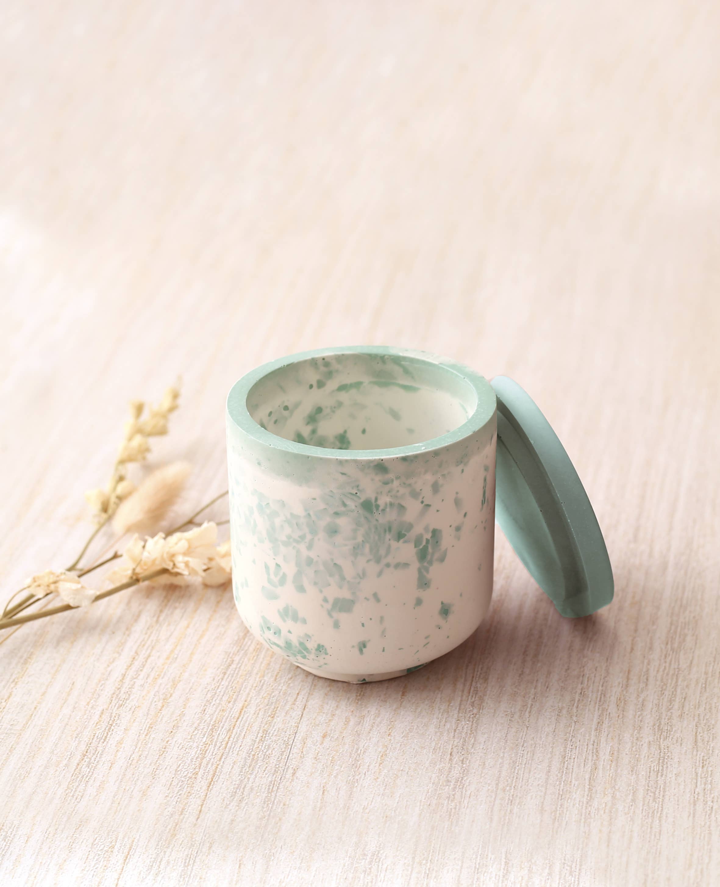 Graine Créative - Wholesale Bath Soap Dish - JESMONITE SILICONE MOLD Ø 8CM X 7.7CM - SMOOTH POT + LID4