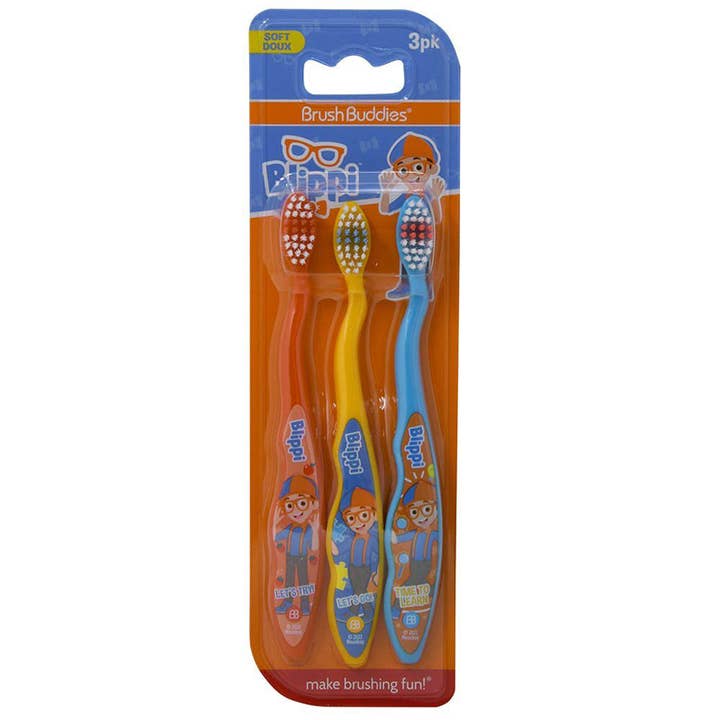 Deluxe Import Trading - Wholesale Toothbrush - Kids & Baby - Blippi 3Pk Toothbrush