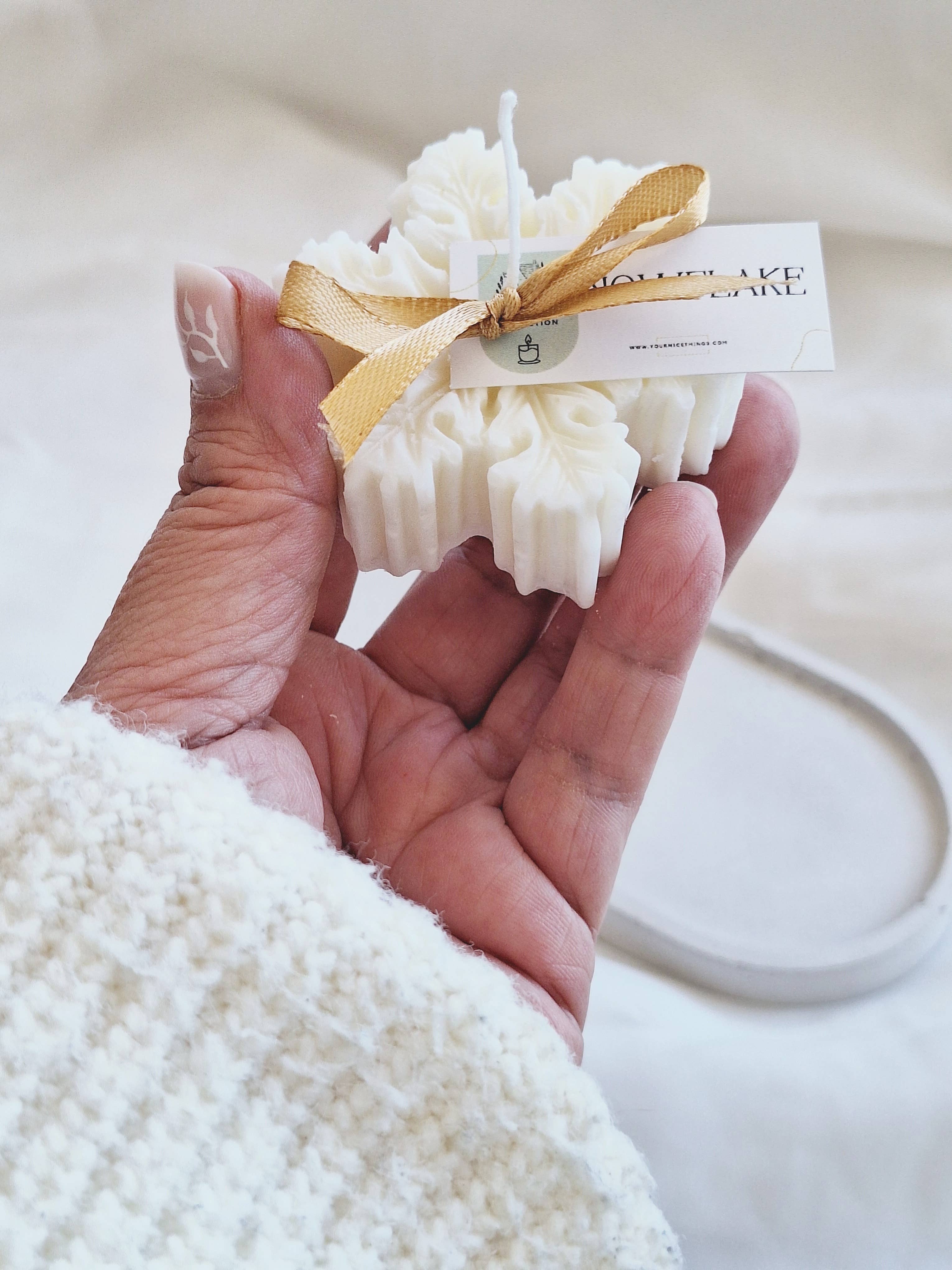 Your Nice Things - Candles - - Wholesale Novelty Candle - Snowflake soy wax Christmas candle2