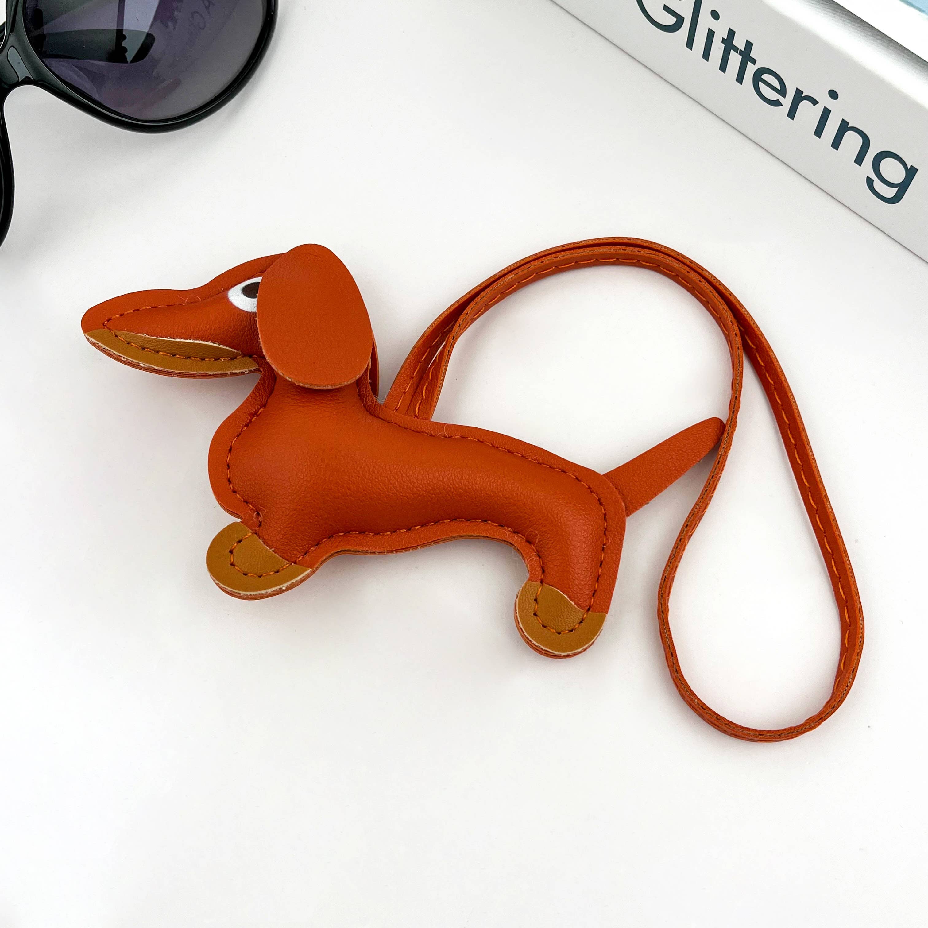 SoapElenGlen - Wholesale Purse/Bag Accessory - Women's - Dachshund Bag Pendant, Leather Strap Puppy Accessories6