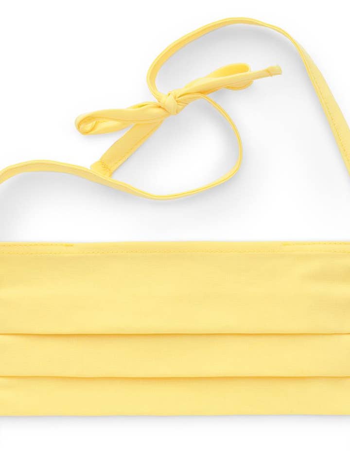 Pleated Face Mask - Lemon for wholesale by Art Style Design Living