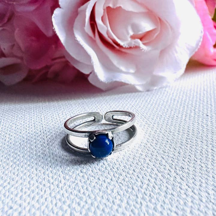 Adjustable Lapis Lazuli Ring for wholesale by Janine’s Jewelry Design