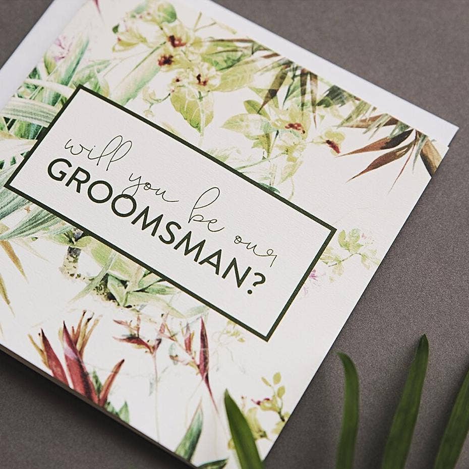 I am Nat Ltd - Wholesale Groomsman Card - 'Will You Be Our Groomsman?’ Proposal Card3