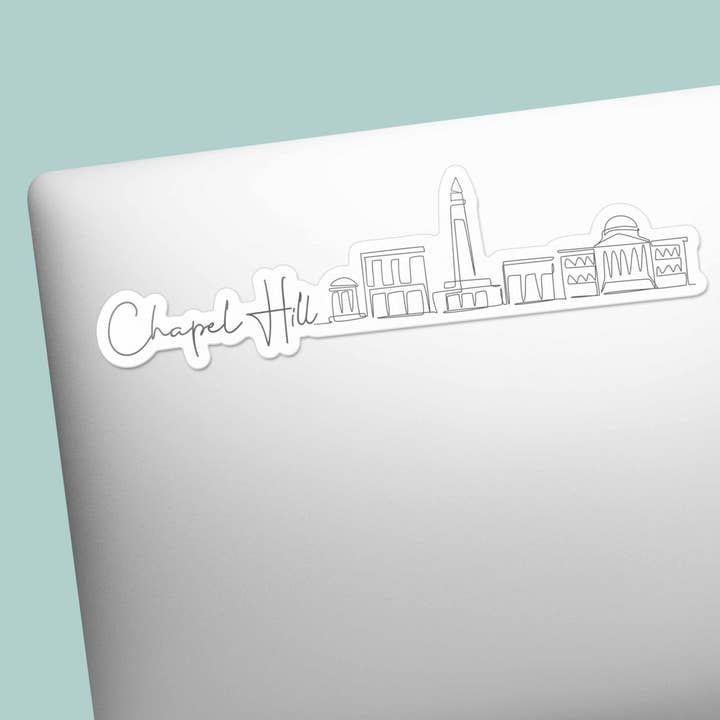 Sentinel Supply – wholesale Sticker – Chapel Hill North Carolina Skyline Sticker - Cute NC Decal2