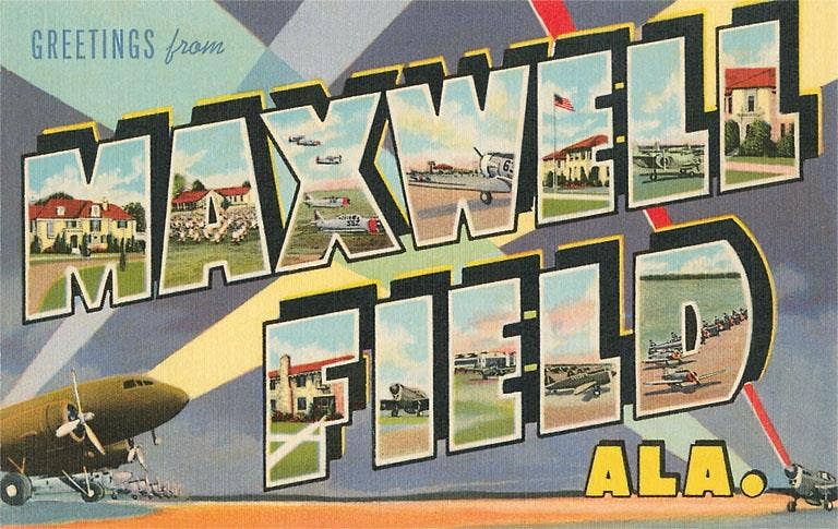 Found Image Press - Wholesale Art Print - Art Print AL-110 Greetings from Maxwell Field