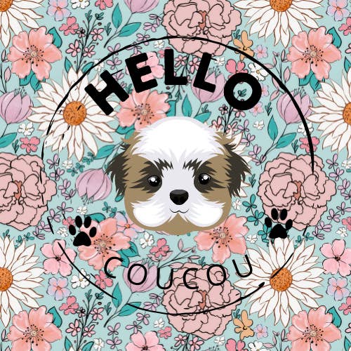 Hello Coucou - Wholesale Pet collar – Cat/dog - Blooming Gorgeous - Collar with Bell Dog Cat Puppy Kitten1