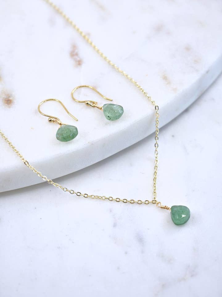 Set The Bailey en cuarzo fresa y plata vermeil para venta al por mayor de A Blonde and Her Bag