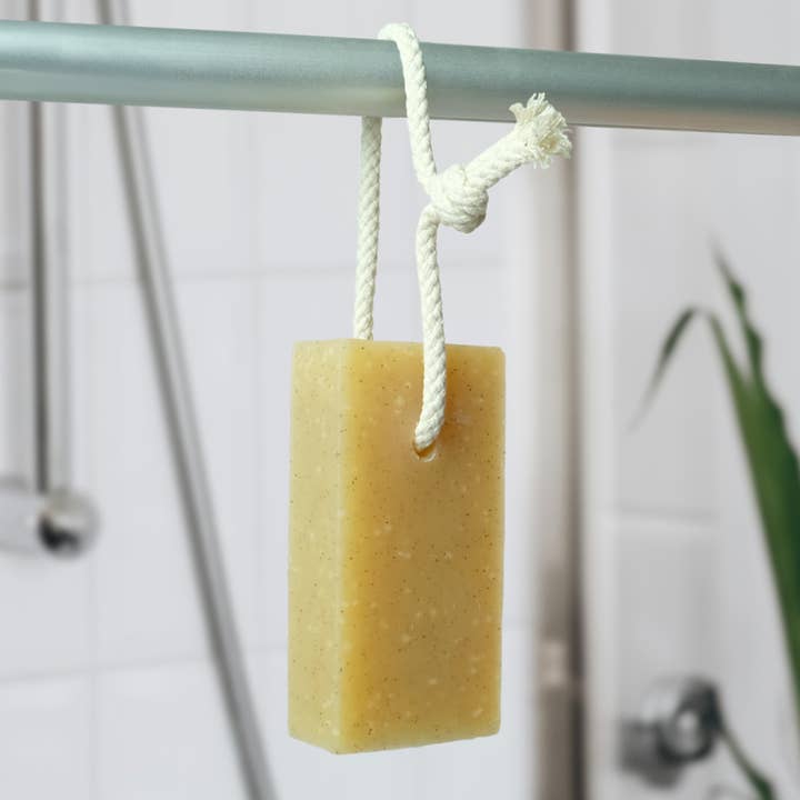 Friendly Soap - Wholesale Bar Soap - Lemongrass Natural Soap On A Rope Bar1