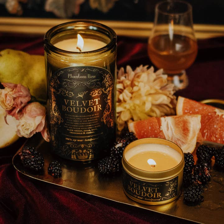 Phantom Row - Wholesale Jar/Filled Candle - Velvet Boudoir | Literary & Gothic-Inspired Jar Candle6