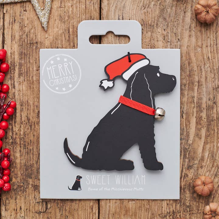 Julepynt/Ornament - Cocker Spaniel (Sort) for engroshandel hos Sweet William Designs