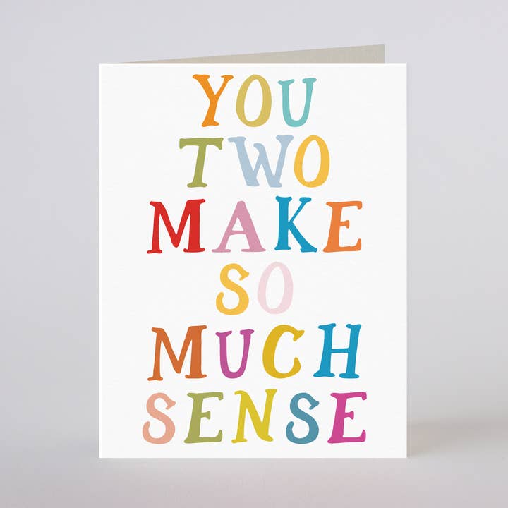 YOU TWO - greeting card for wholesale by Mixtape Paper Co.