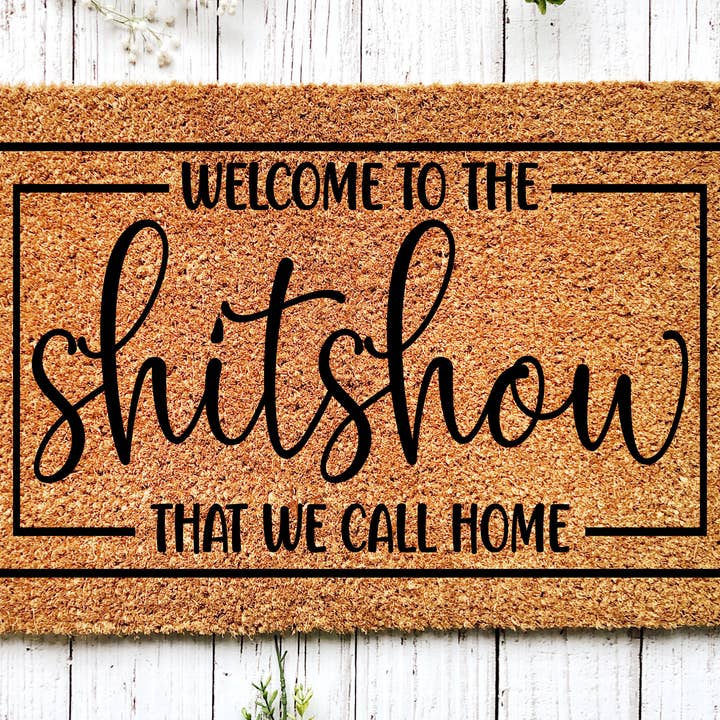 Funny Doormat, Coir Doormat, Welcome Mat, Housewarming Gift, for wholesale by DecoExchange