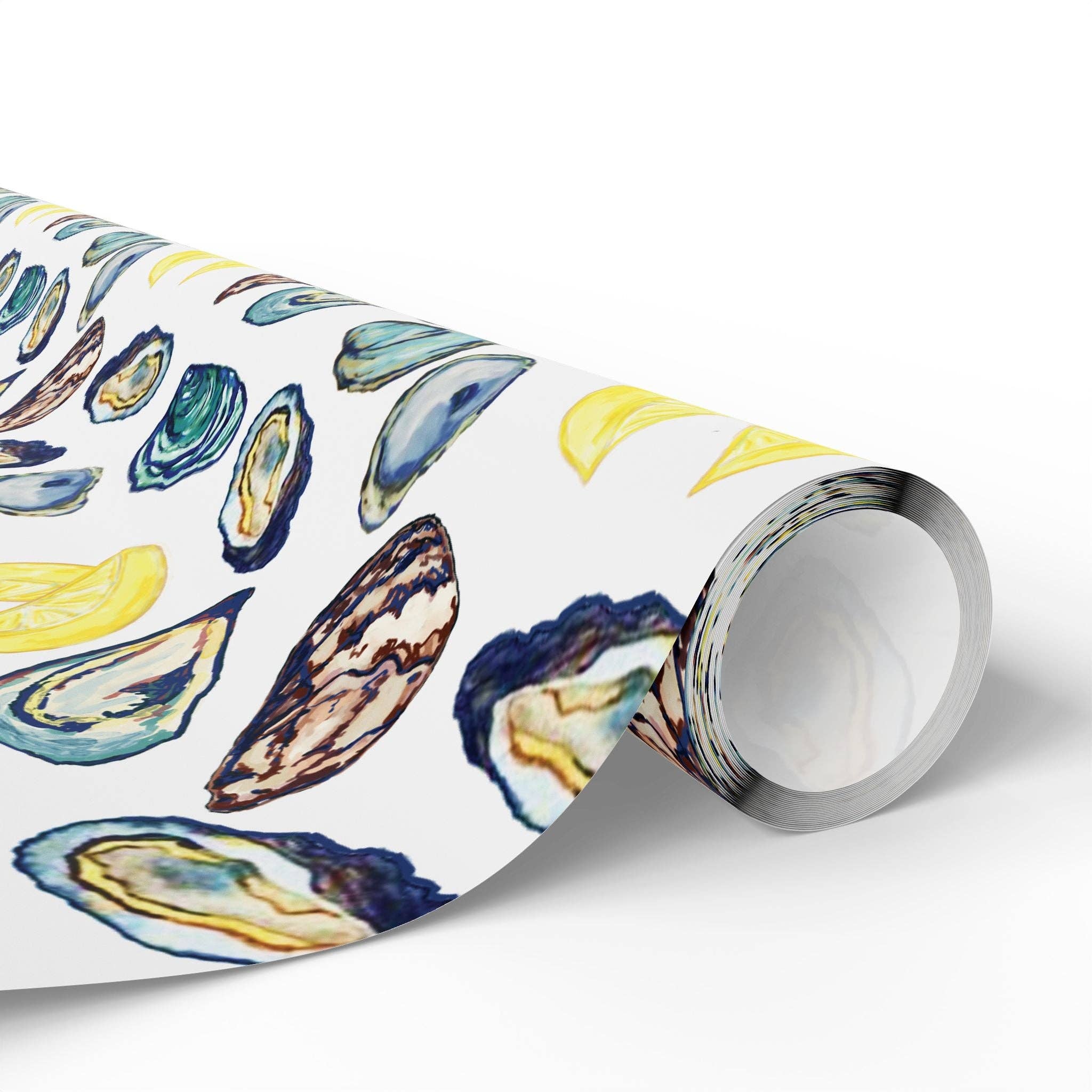 Blue Cava - Wholesale Flat Wrap - Oyster-Inspired Wrapping Paper | Eco-Friendly Gift Wrap20