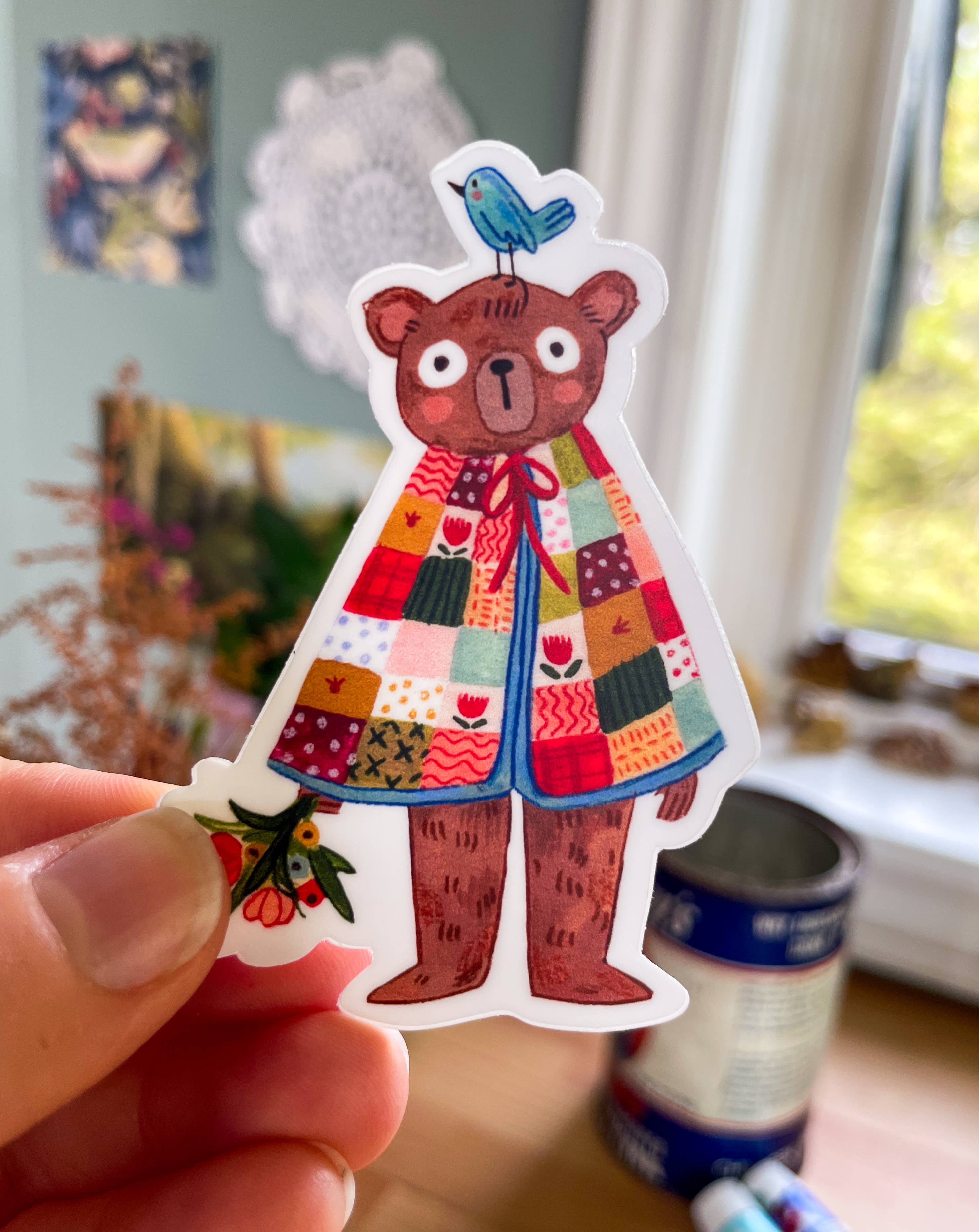 Leah Bees Creations - Wholesale Sticker - Spring Bear — Vinyl Sticker2