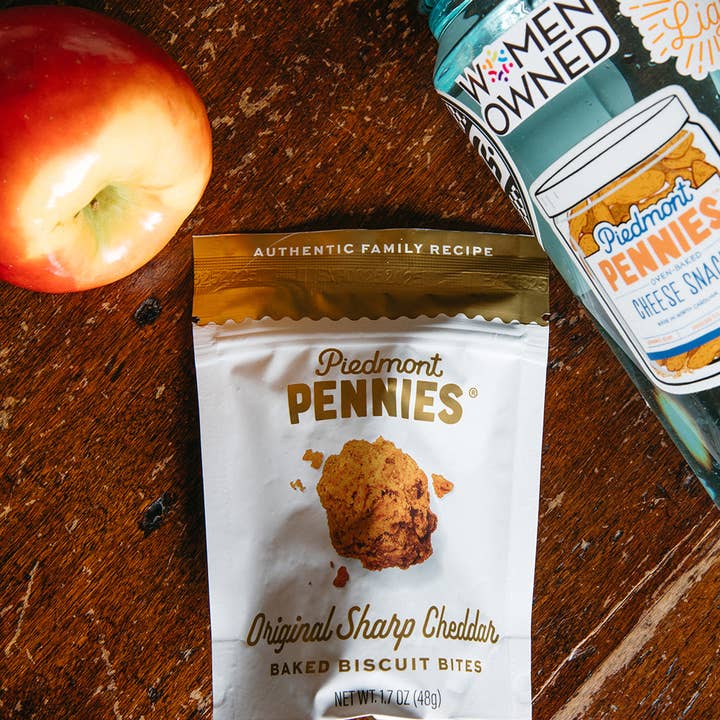 Piedmont Pennies - Wholesale Crackers - Cheddar Cheese Crackers, Small Pouches (25)6