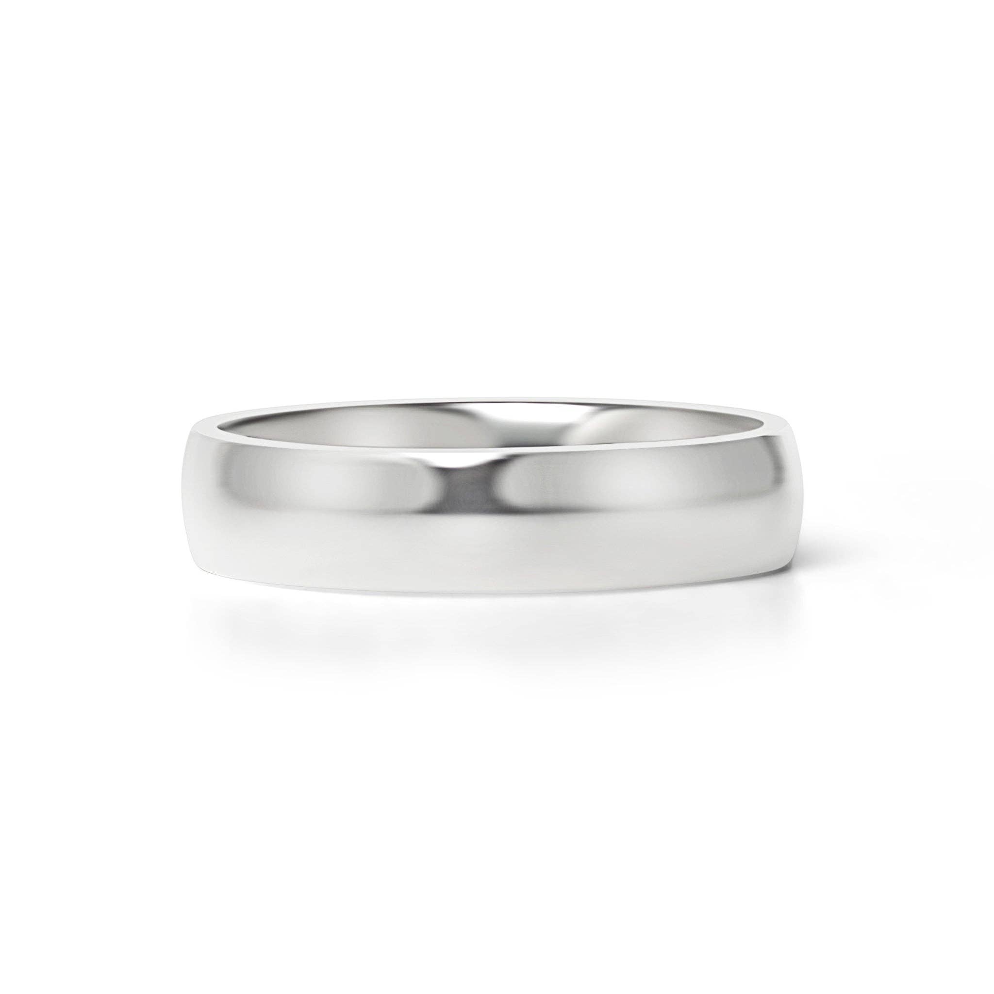 WJW - Wholesale Band/Stacked Ring - Highly Polished Rounded Stainless Steel Blank Ring 2mm - 6mm7